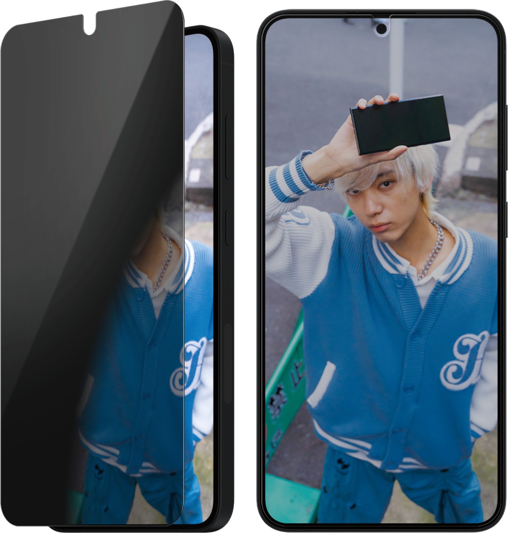 Xham mbrojtës PanzerGlass Ultra Wide Fit Privacy, për Samsung Galaxy S25 Plus, filtër privatësie, transparent