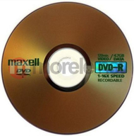 Disqe DVD-R Maxell, 4.7 GB, 25 copë