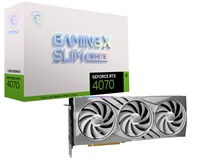 Kartelë grafike MSI NVIDIA GeForce RTX 4070 GAMING X SLIM WHITE, 12GB GDDR6X, 3xDP, 1xHDMI