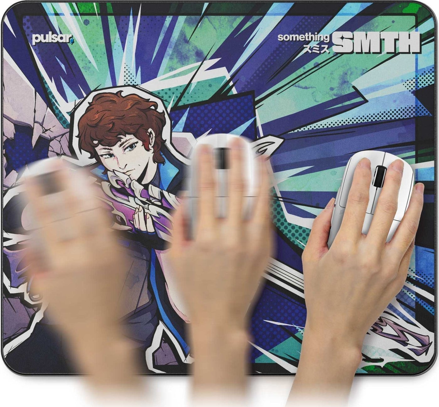 Подлога за глувче за гејминг Pulsar Pro Series PRX Something, XL 19.3" x 16.5", 4mm, црна