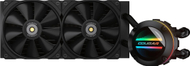 Ftohës uji CPU Cougar Poseidon GT 240, radiator 240mm, ARGB, i zi