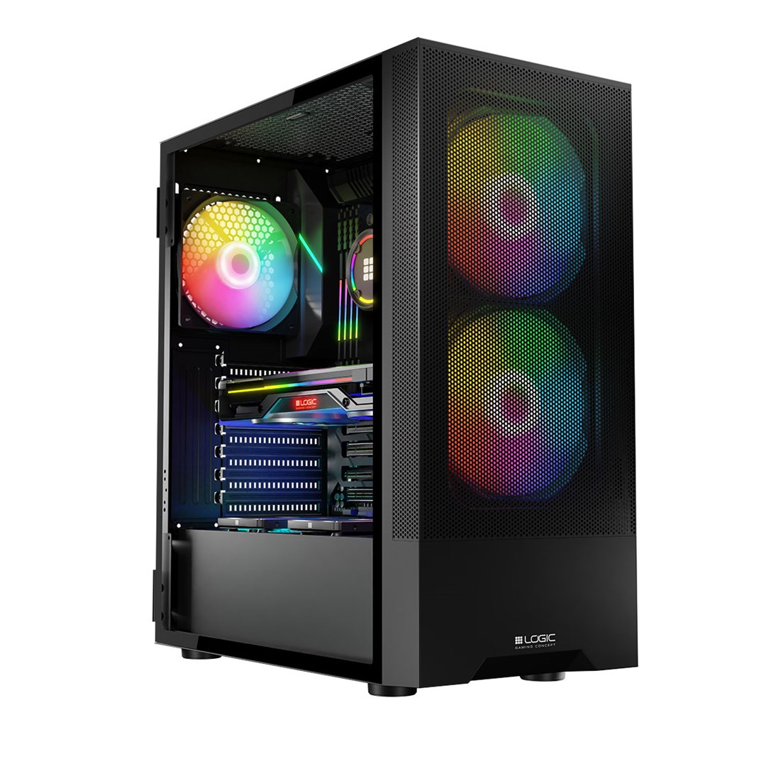 Kompjuter Gjirafa50 Orange Edition 1, Intel Core i7-12700F, 16GB RAM, 500GB SSD M.2, GIGABYTE RTX 4060 WINDFORCE OC 8GB, i zezë