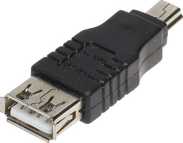Adapter USB miniUSB në USB, i zi