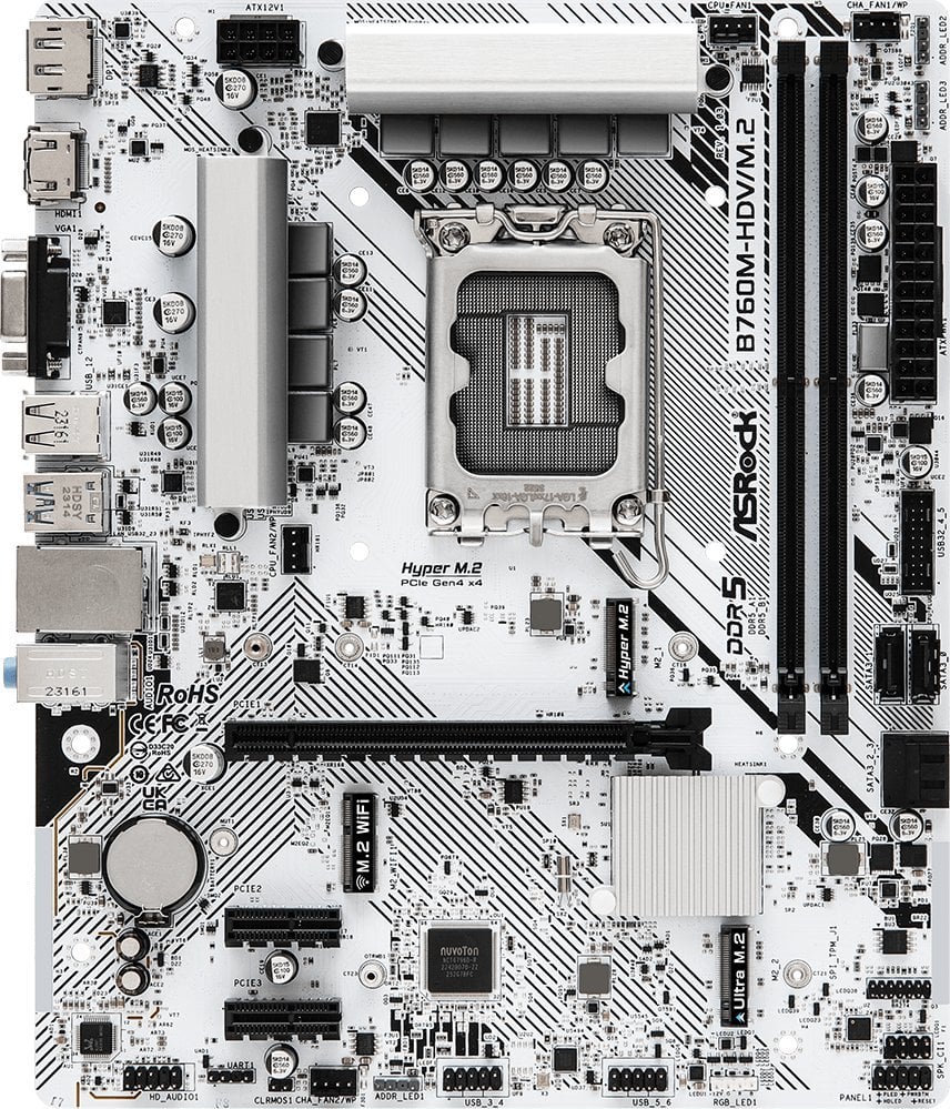 Матична плоча ASRock B760M-HDV/M.2, Intel B760, Micro ATX