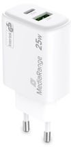Полнач USB MediaRange MRMA112-2, 2 порти, бел