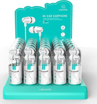 Set kufjesh Usams EP-42, 30 palë, me mikrofon, të bardha