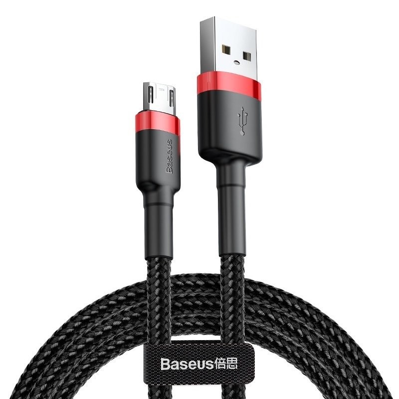 Kabllo Baseus, USB / Micro USB, 2 m, e zezë