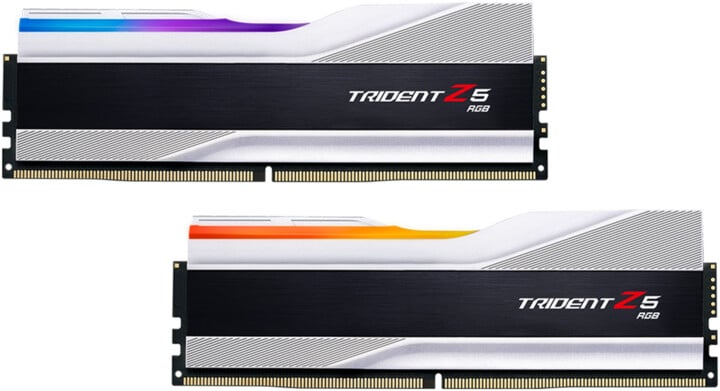 Module të memories G.Skill Trident Z5 RGB 32GB (2x16GB) DDR5 6000 CL40, të argjendta