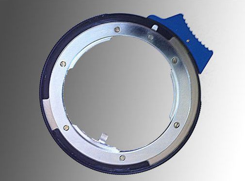 Adapter lentesh Novoflex për Nikon në Canon EOS, fokus në pafundësi, metalik