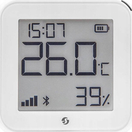 Sensor smart Shelly Plus H&T Gen 3, temperaturë dhe lagështi, Wi‑Fi dhe Bluetooth, i bardhë mat