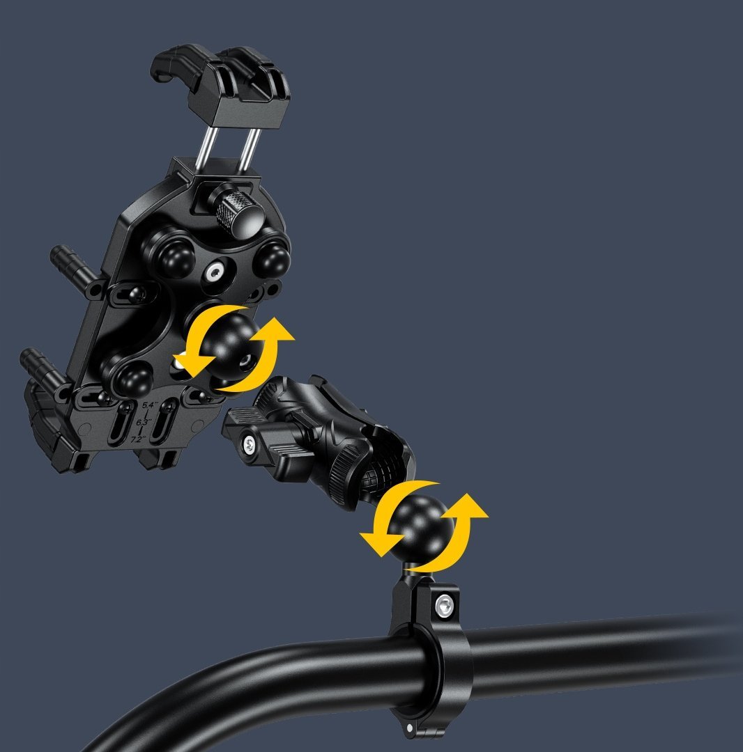 Mbajtëse telefoni për biçikletë Ulefone Armor Mount Pro, 5.4"-7.2", e zezë