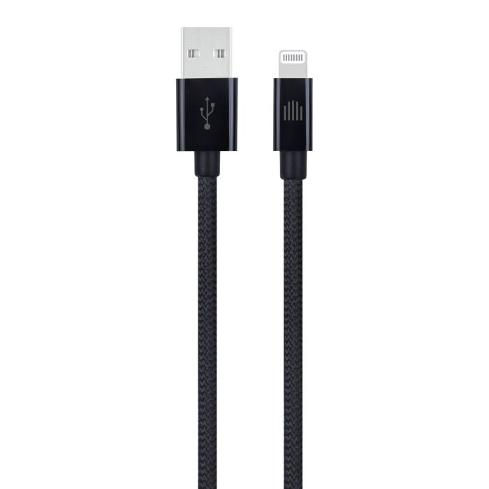 Dviced Cable USB-A To Lightning Nylon Textile 1,25M, Black