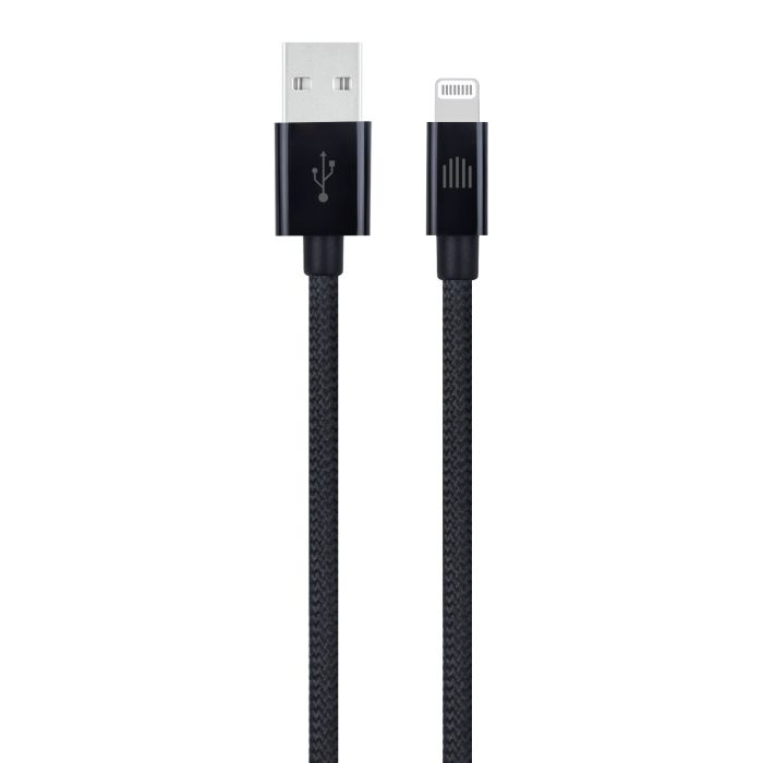Dviced Cable USB-A To Lightning Nylon Textile 1,25M, Black