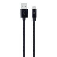 Dviced Cable USB-A To Lightning Nylon Textile 1,25M, Black
