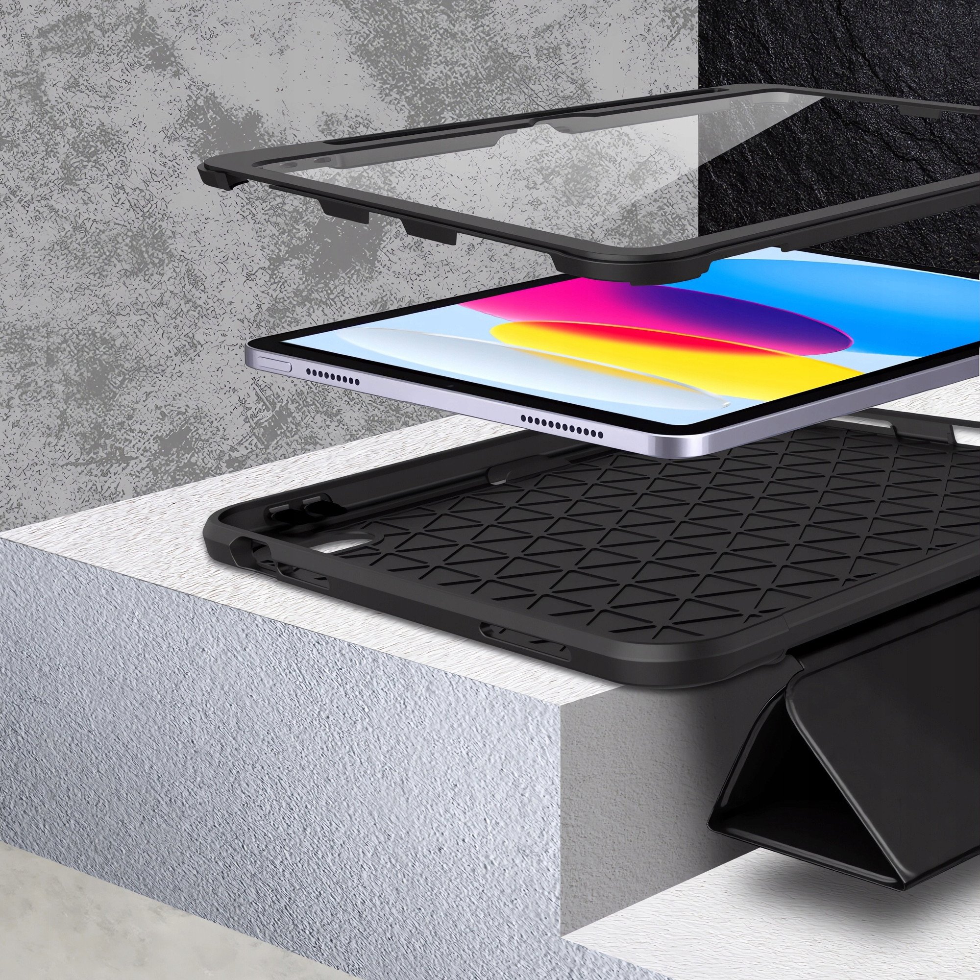 Mbulesë tabletë Tech-Protect Endurance, për iPad 10.9" 2022 dhe 11" 2025, e zezë