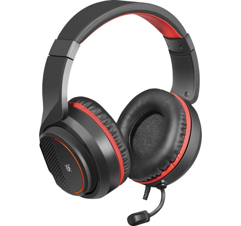 Kufje DEFENDER Apex, të zeza/të kuqe