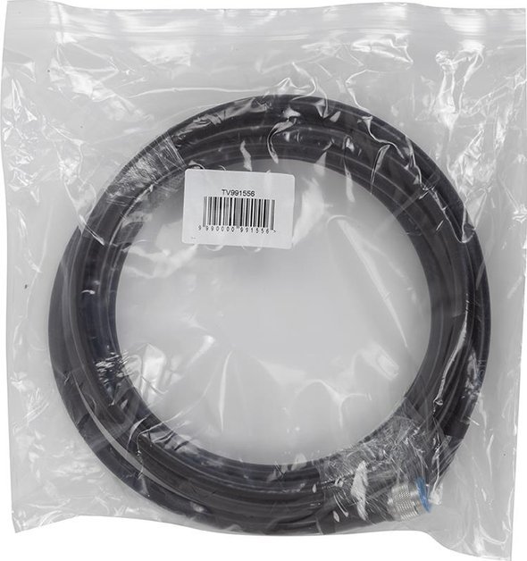 Kabllo koaksiale HiSmart LMR-400, 5 m, N-male në N-male, e zezë