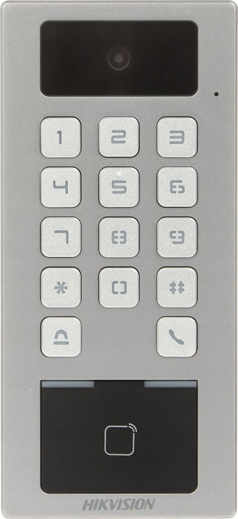 Terminal kontrolli aksesi Hikvision DS-K1T502DBFWX-C, kamerë 2MP, IP65 IK09, gri