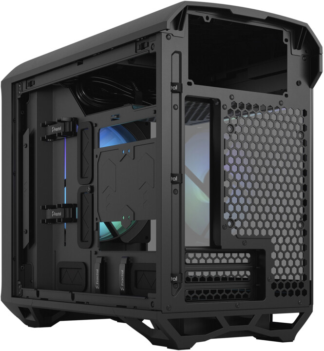 Kasë kompjuteri Fractal Design Torrent Nano ARGB Black TG Light Tin