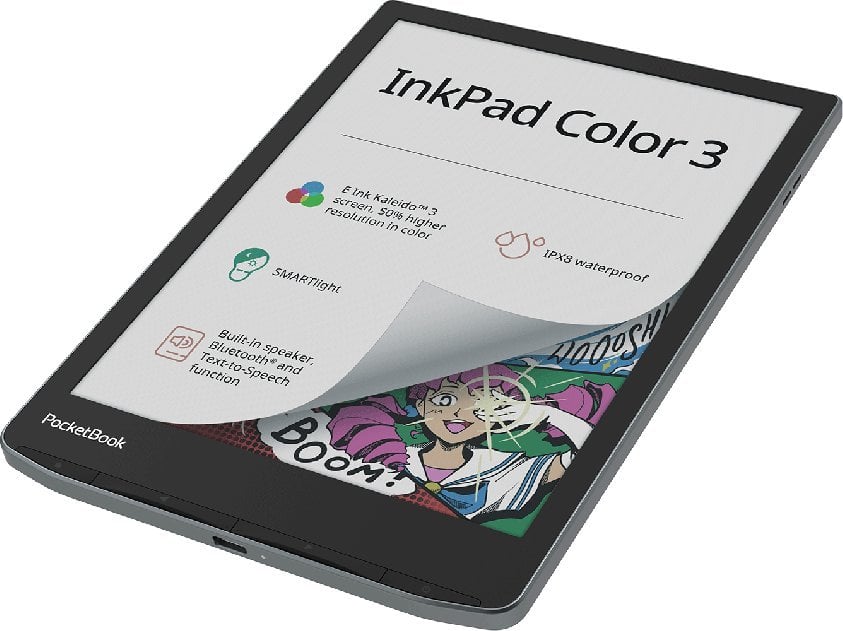 Електронски читач PocketBook InkPad Color 3, 7.8", 32GB, црн