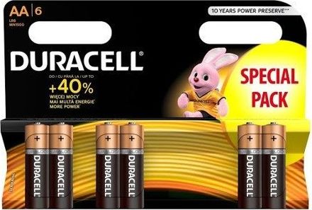 Bateria Duracell AA / R6, 6 copë, 1.5V