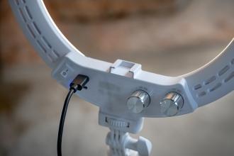 Dritë unazore LED Newell RL-10A, 10", me tripod, e bardhë