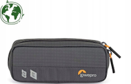 Portofol për karta memorieje Lowepro GearUp Memory Wallet 20, me xhepa transparentë, me mbyllje me zinxhir, gri