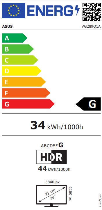 Monitor ASUS TUF Gaming VG289Q1A, 28", LED, 4K UHD, i zi