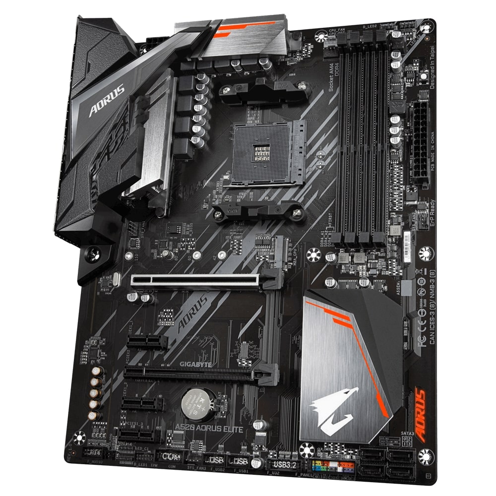Pllakë amë Gigabyte A520 AORUS ELITE, ATX, AM4, DDR4, e zezë