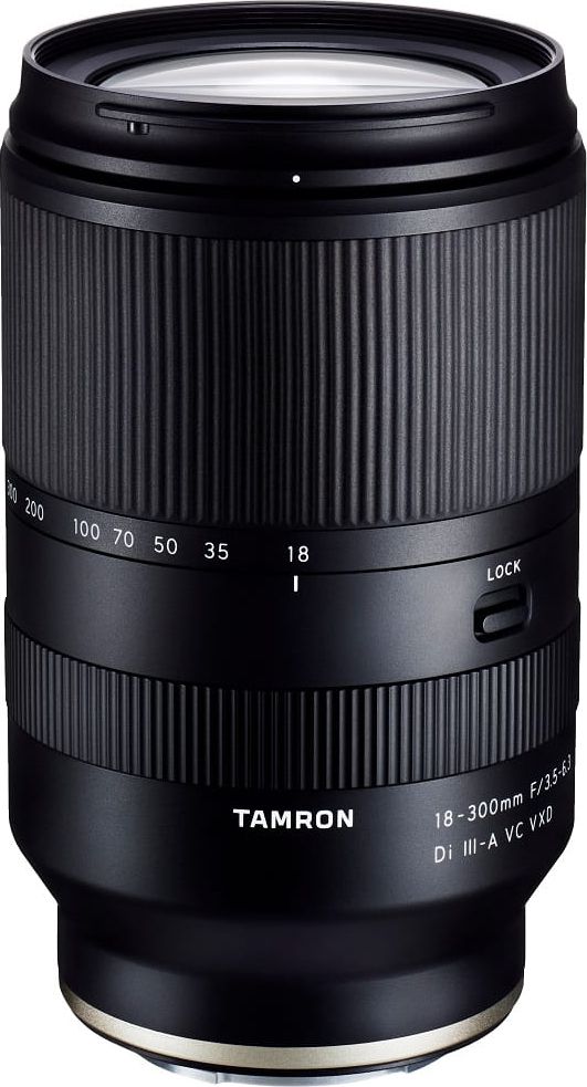 Objektiv Tamron 18-300mm F3.5-6.3 Di III-A VC VXD për Sony E, APS-C, diametër filtri 67mm, i zi