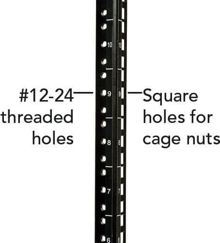 Ѕиден кабинет Итон Трип Лајт СмартРек 12U, низок профил, хеви дјути, црн