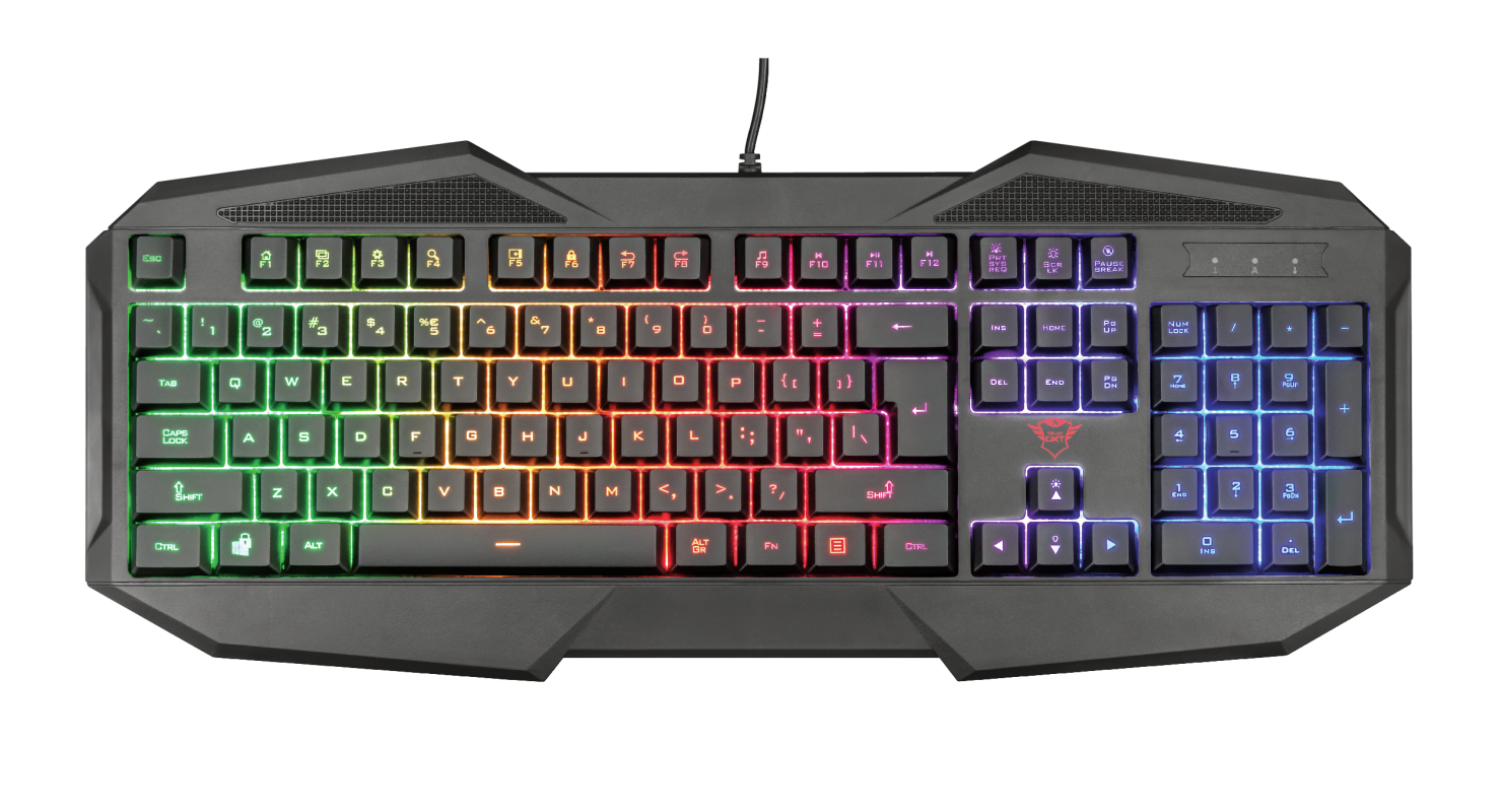 Tastierë gaming Trust Avonn GXT 830-RW, RGB, e zezë