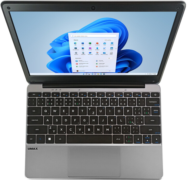 Laptop UMAX VisionBook 12WRx, 11.6'', Intel Celeron, 4GB RAM, 128 GB eMMC, Intel UHD Graphics, i hirtë