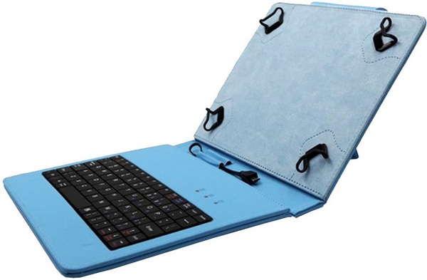 Këllëf me tastierë C-TECH PROTECT NUTKC-02 për tablet 8", i kaltër