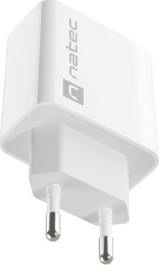 Полнач за мрежа Natec Ribera NUC-2059, 20W, USB-C 3A, бел