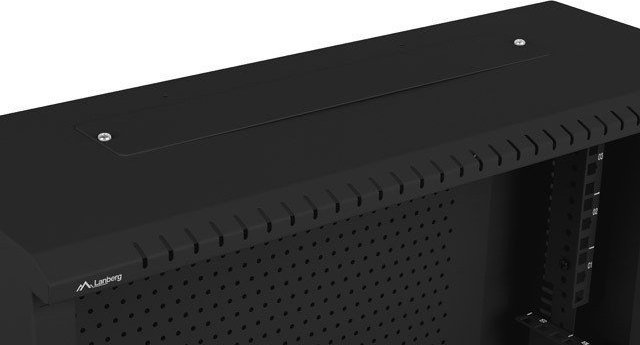Kabinet montues në mur Lanberg WAF1 19", 4U+3U, profil i ulët, i zi