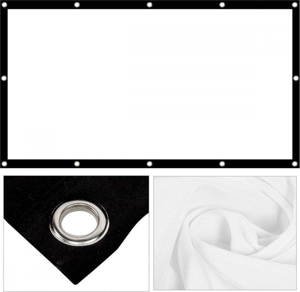 Ekran projekcioni Maclean MC-980, 84", format 16:9, i bardhë