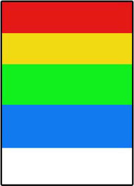 Etiketa vetëngjitëse Logo Labels A4, mat, përzierje ngjyrash, 10 fletë