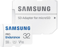 Kartë memorie Samsung Micro SDHC 32GB PRO Endurance UHS-I U3 (Class 10) + përshtatës SD 