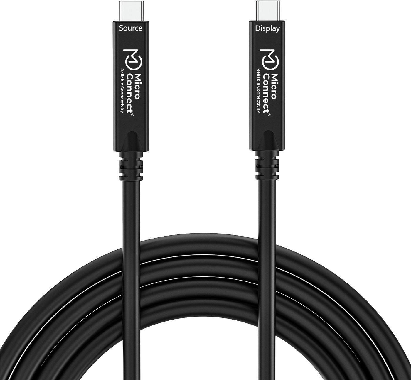 Kабел USB-C во USB-C Microconnect, 5 m, црн