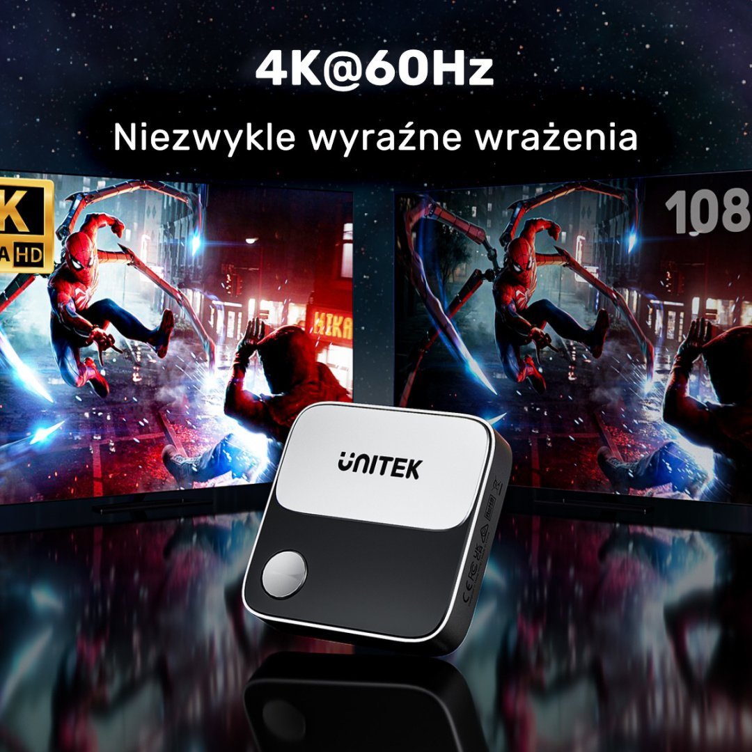 Transmetues wireless HDMI Unitek 4K, 60 Hz, Wi‑Fi, i zi