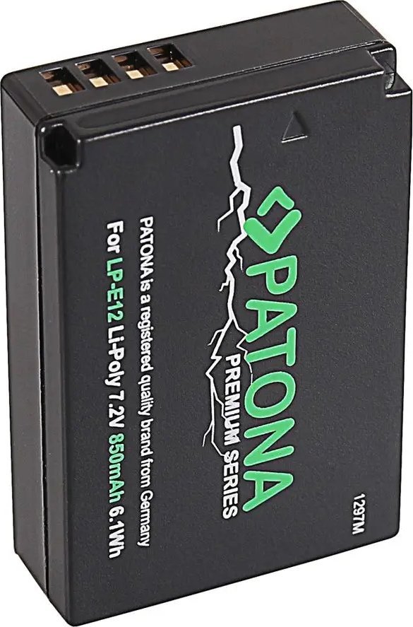 Bateri aparati PATONA Premium për Canon LP-E12, 850mAh, Li-Ion