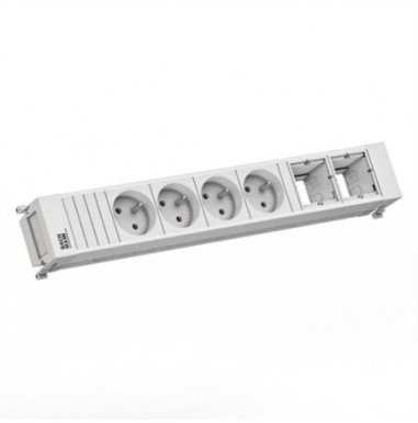 Shirit zgjatues Bachmann BACH Socket Strip, 4x CEE 7/5, kabllo 0.2m, i bardhë
