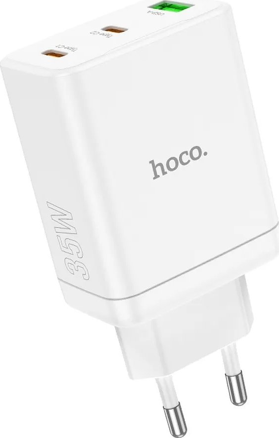 Karikues rrjeti Hoco N33, 2x USB C, USB A, 35W, i bardhë
