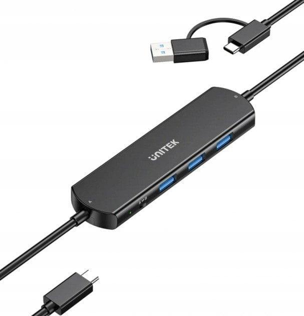 KVM hub Unitek U1344ABK, 3x USB A, 10Gbps, i zi