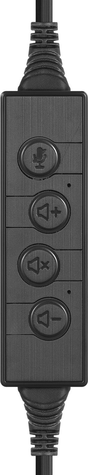 Kufje me mikrofon Sandberg USB C Chat Headset, lidhje USB C, kontroll volumi në kabllo, të zeza