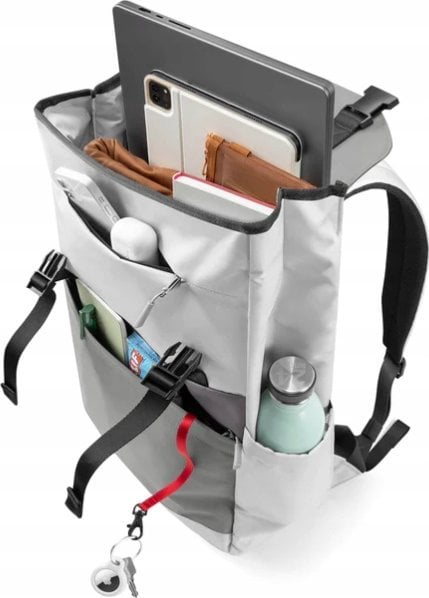 Ранец tomtoc Slash T64 Flip, 18L, за лаптоп, сиво и бело