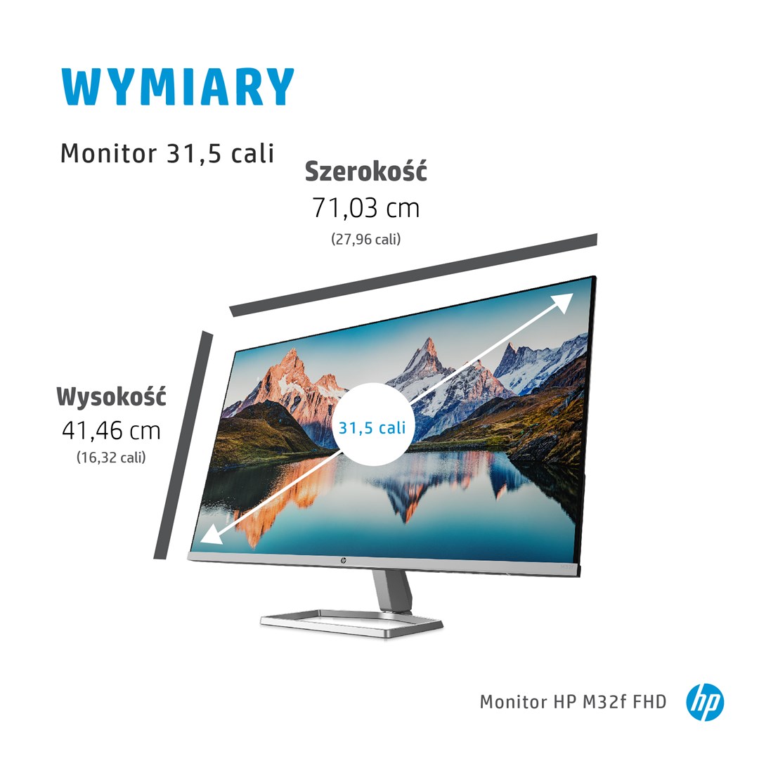 Monitor HP M32f FHD, 31.5", 1920 x 1080