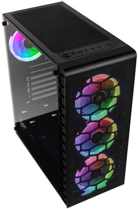 Kasë Kolink Observatory Lite Mesh RGB Mid Tower, e zezë