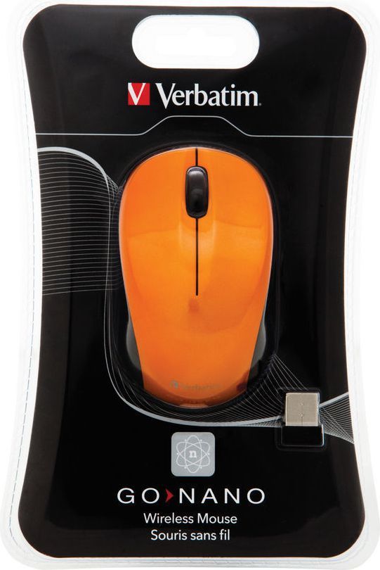 Verbatim Go Nano Безжичен Глушец, Volcanic Orange
